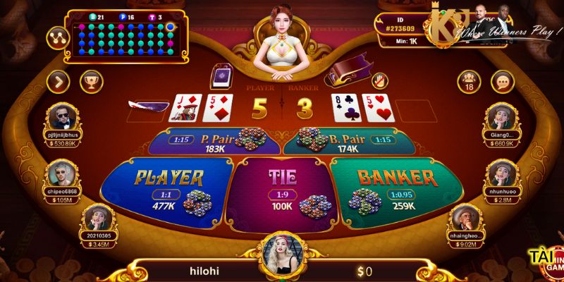 Một số chiến thuật phổ biến trong trò Baccarat K8